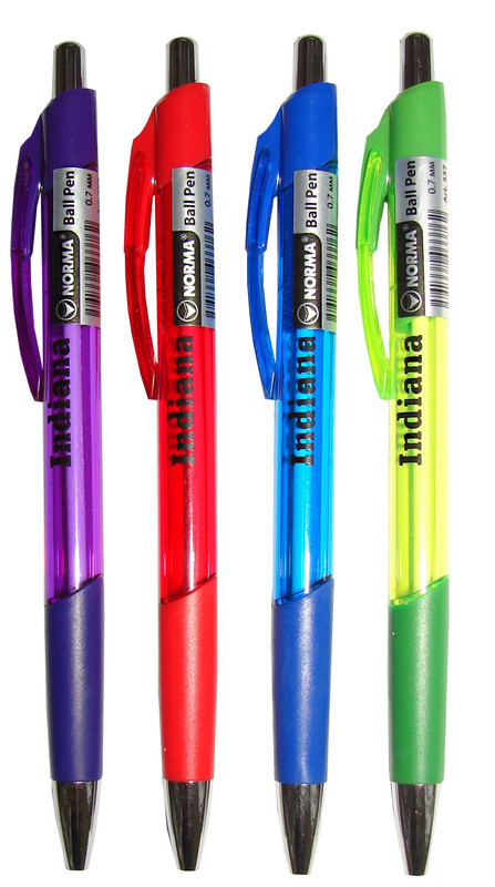 Ручка кулькова NORMA INDIANA (337N), автоматична, чорнила сині